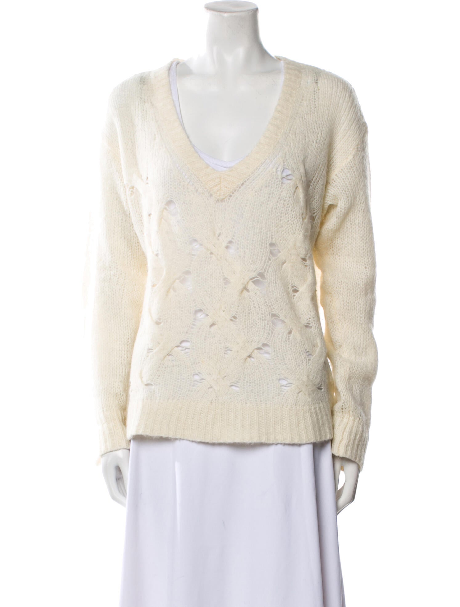 A.L.C. Merino Wool V-Neck Sweater