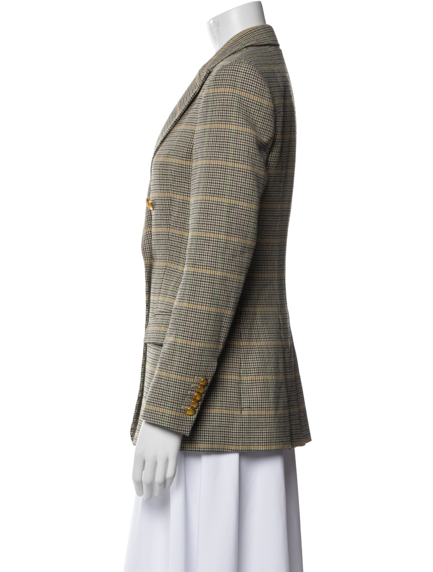 A.L.C. Plaid Print Blazer