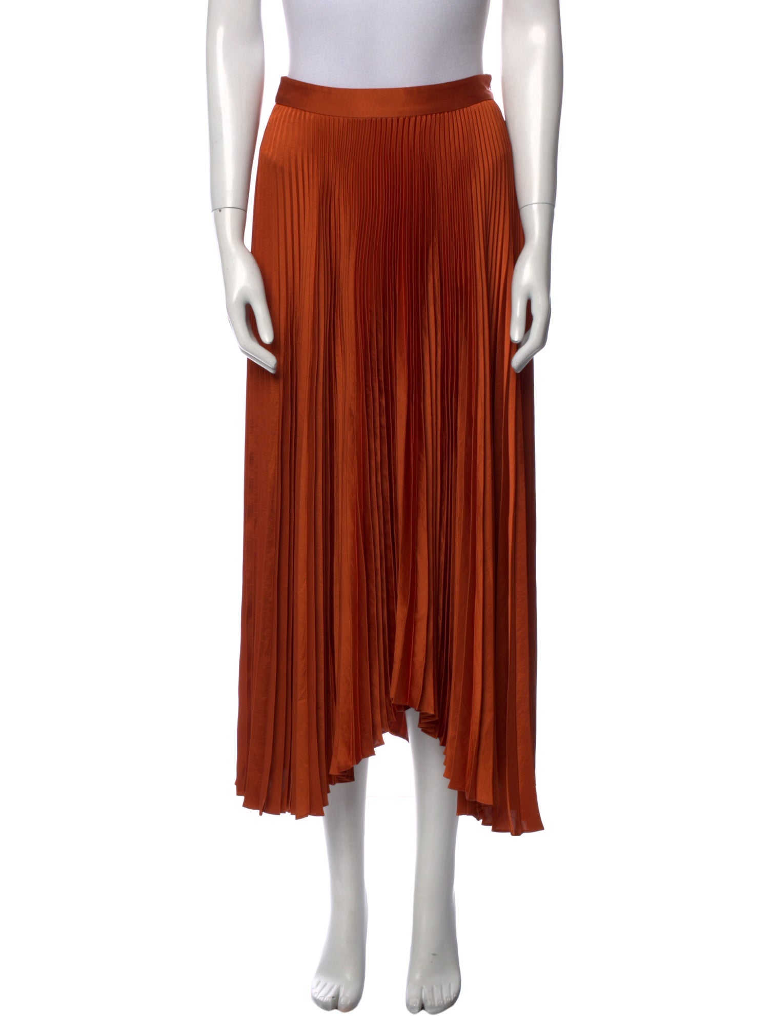 A.L.C. Pleated Accents Midi Length Skirt