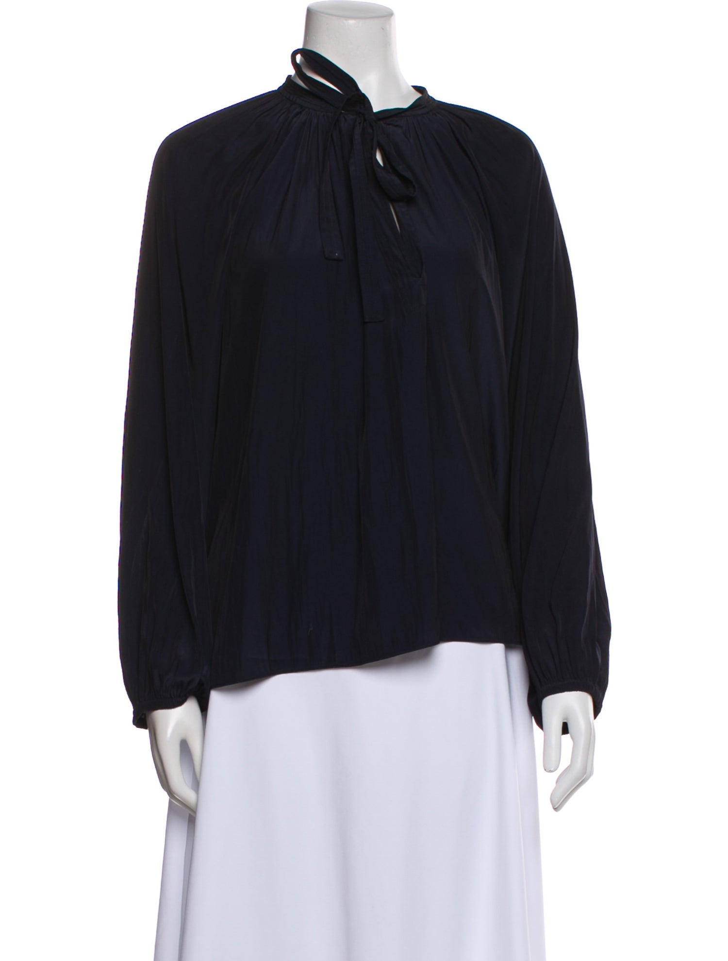 A.L.C. Mock Neck Long Sleeve Blouse
