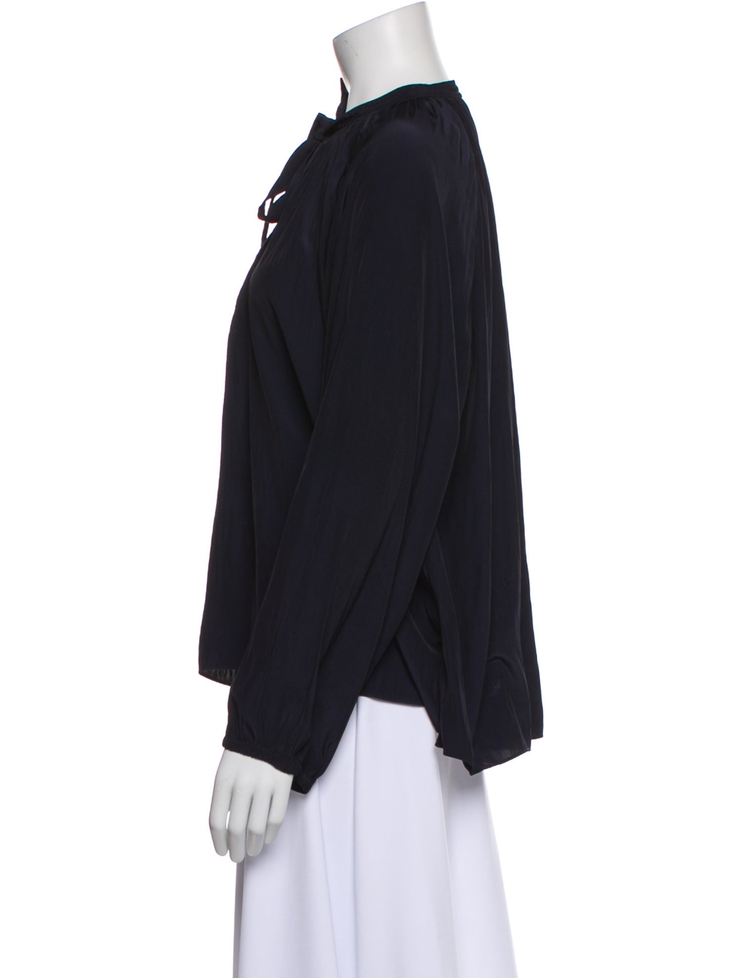 A.L.C. Mock Neck Long Sleeve Blouse