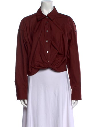 A.L.C. Long Sleeve Crop Top