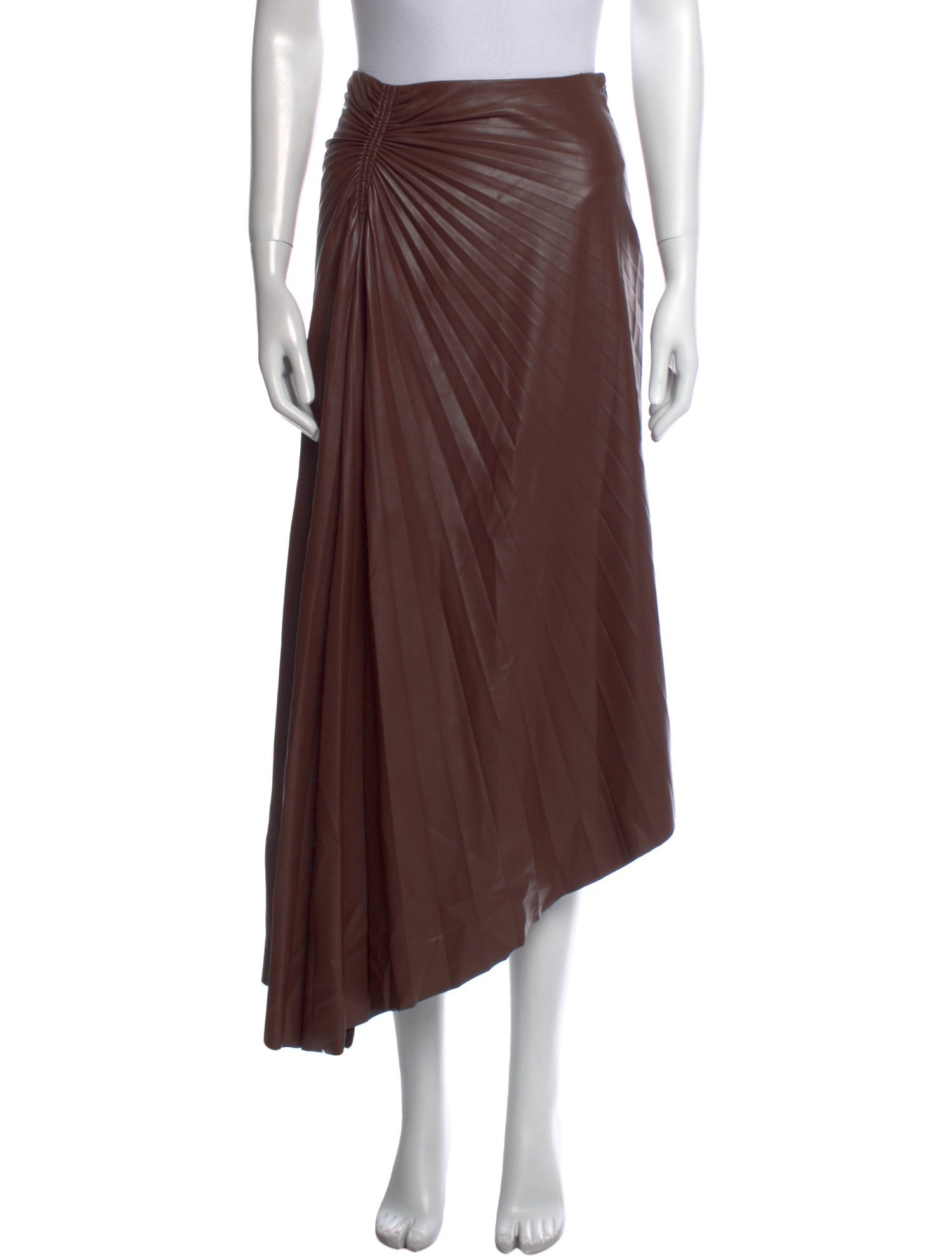 A.L.C. Pleated Accents Midi Length Skirt