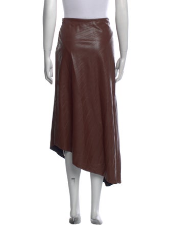 A.L.C. Pleated Accents Midi Length Skirt