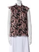 A.L.C. Silk Floral Print Blouse