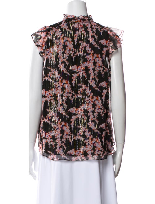 A.L.C. Silk Floral Print Blouse