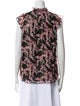 A.L.C. Silk Floral Print Blouse
