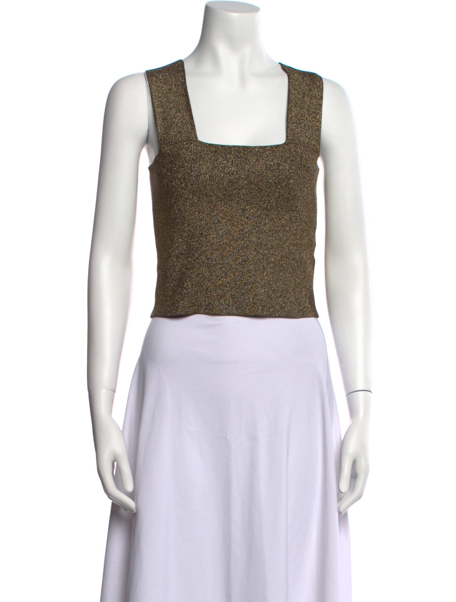 A.L.C. Square Neckline Sleeveless Crop Top