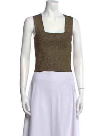 A.L.C. Square Neckline Sleeveless Crop Top