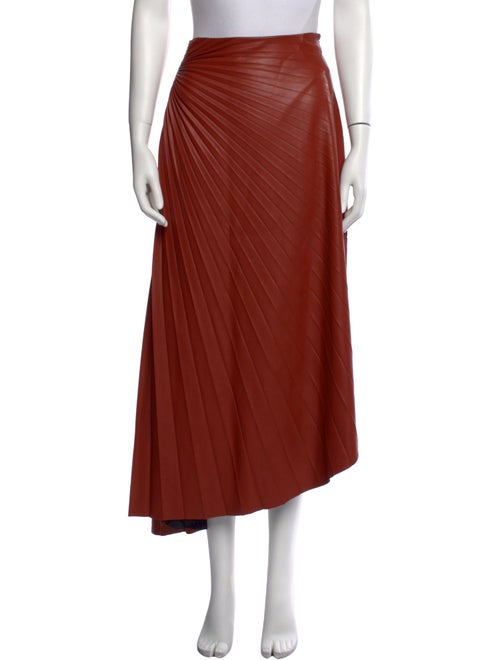 A.L.C. Pleated Accents Midi Length Skirt