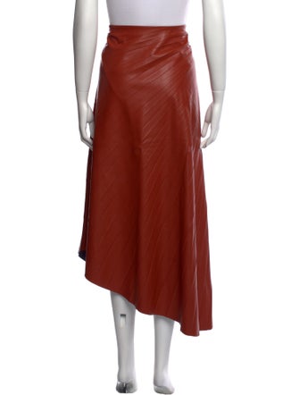 A.L.C. Pleated Accents Midi Length Skirt