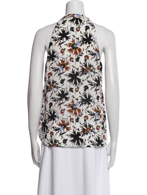 A.L.C. Silk Floral Print Top