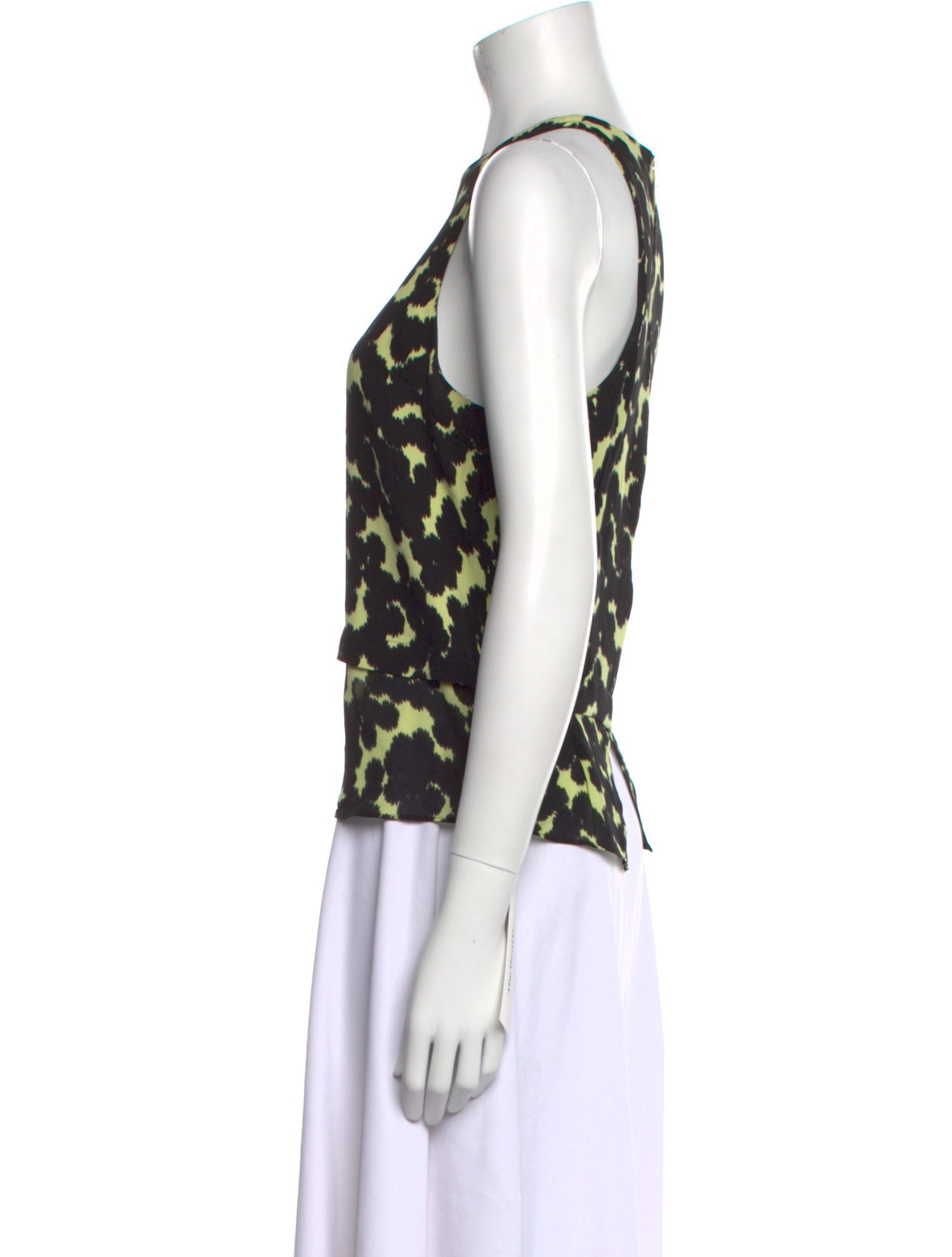 A.L.C. Printed Crew Neck Top