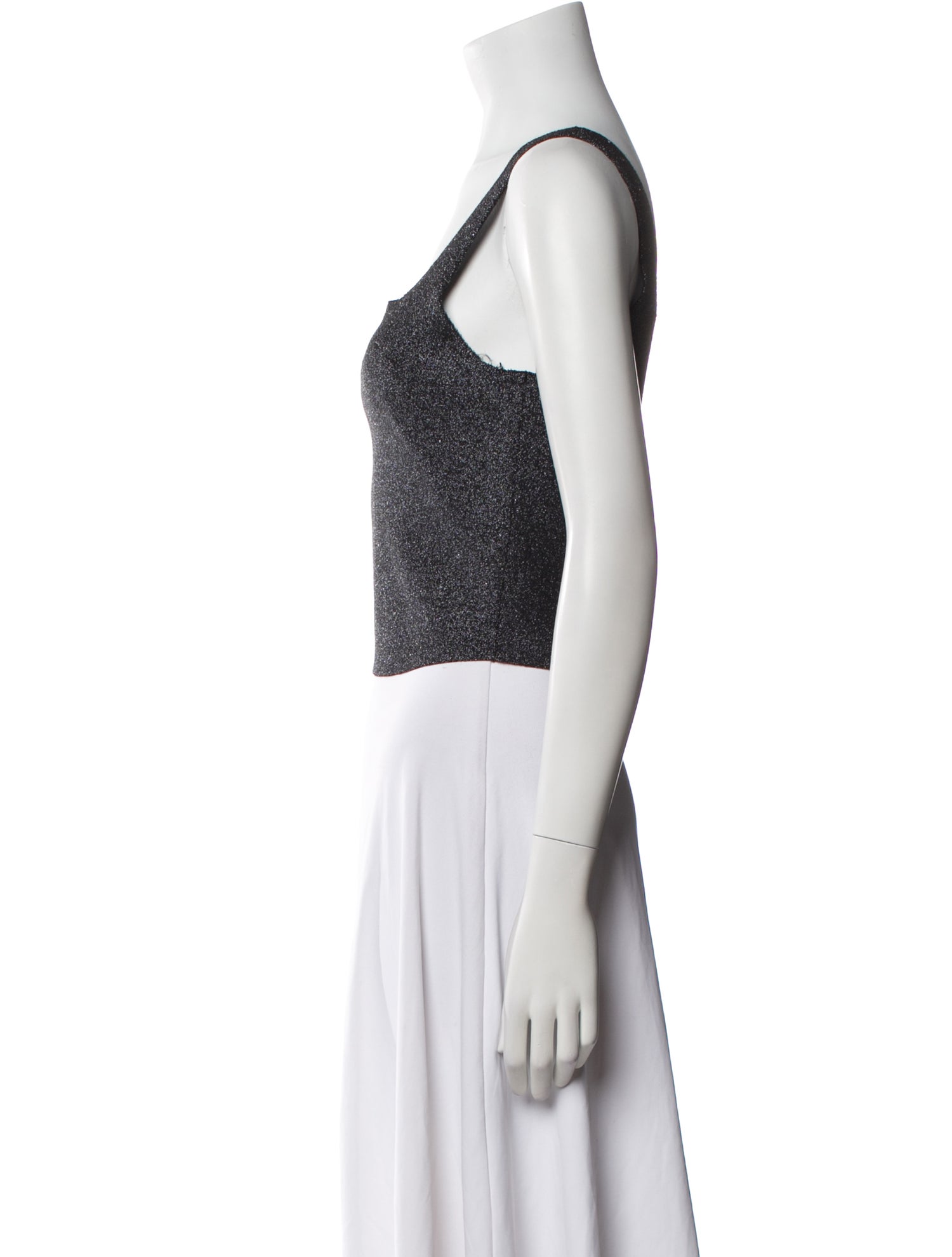 A.L.C. Square Neckline Sleeveless Crop Top