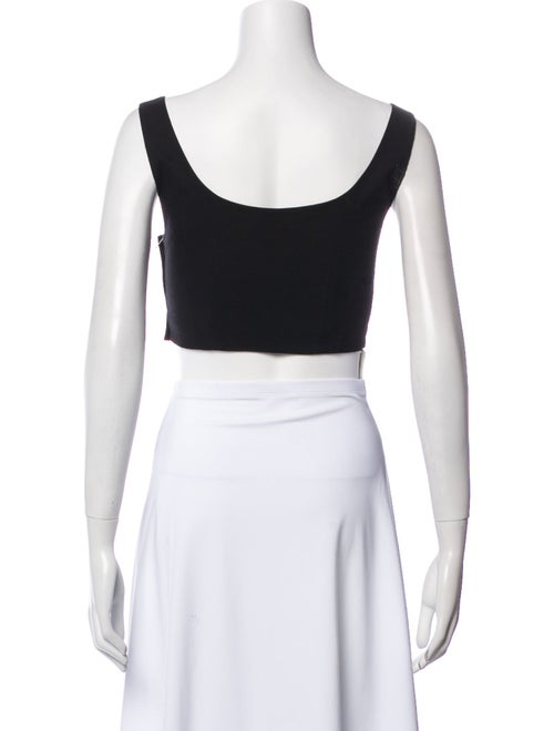 A.L.C. Linen Square Neckline Crop Top
