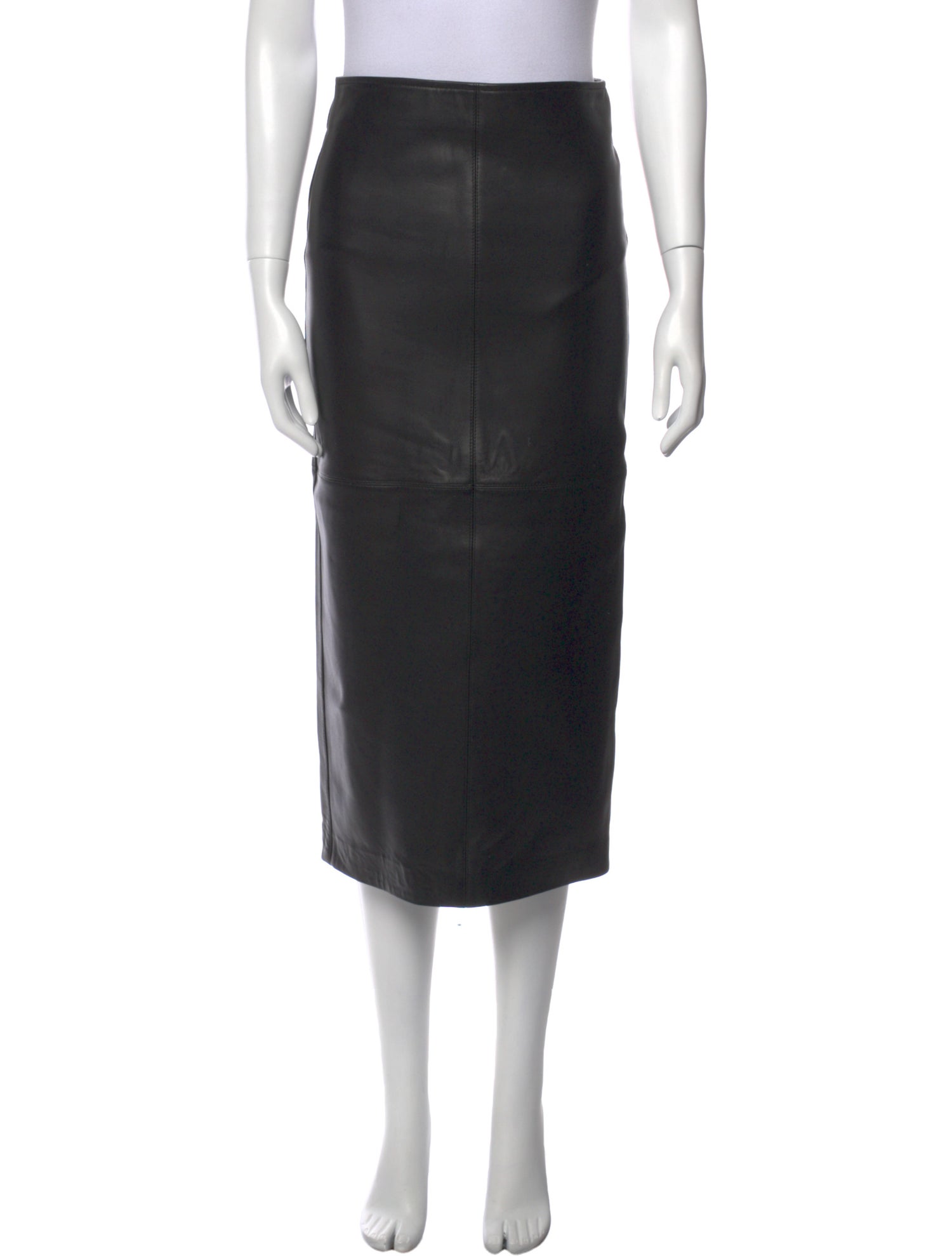 A.L.C. Lamb Leather Midi Length Skirt