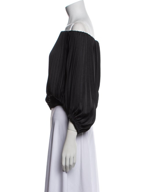 A.L.C. Off-The-Shoulder Three-Quarter Sleeve Crop Top