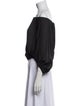 A.L.C. Off-The-Shoulder Three-Quarter Sleeve Crop Top