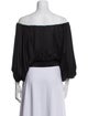 A.L.C. Off-The-Shoulder Three-Quarter Sleeve Crop Top