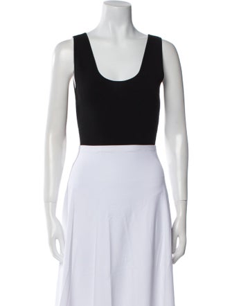 A.L.C. Scoop Neck Sleeveless Crop Top
