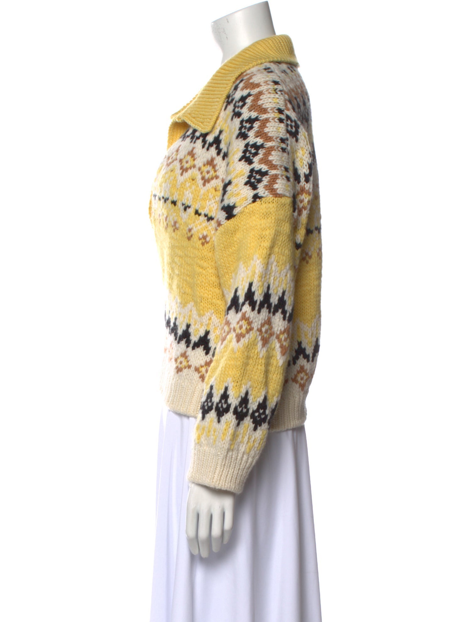 A.L.C. Merino Wool Printed Sweater