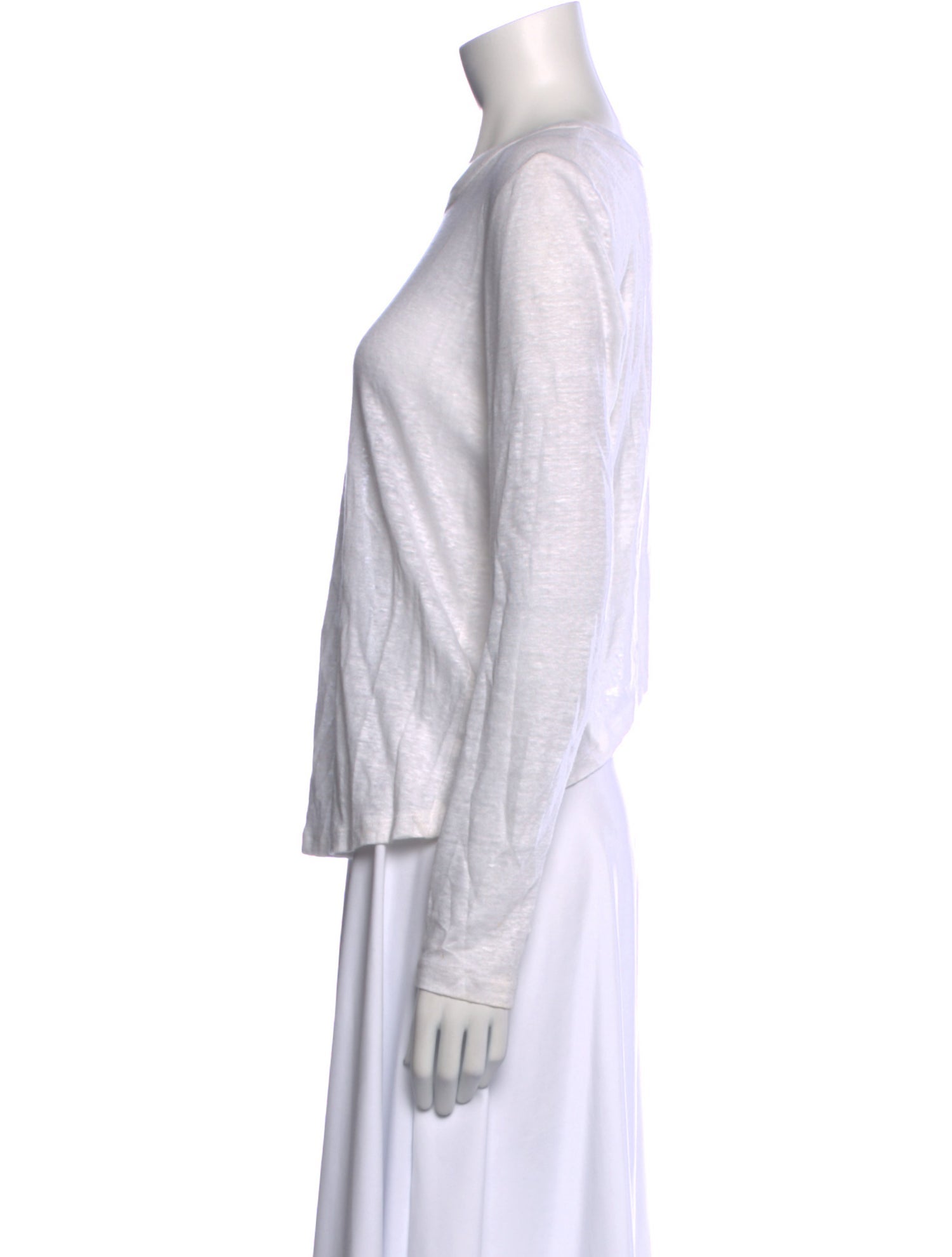 A.L.C. Linen Crew Neck Top