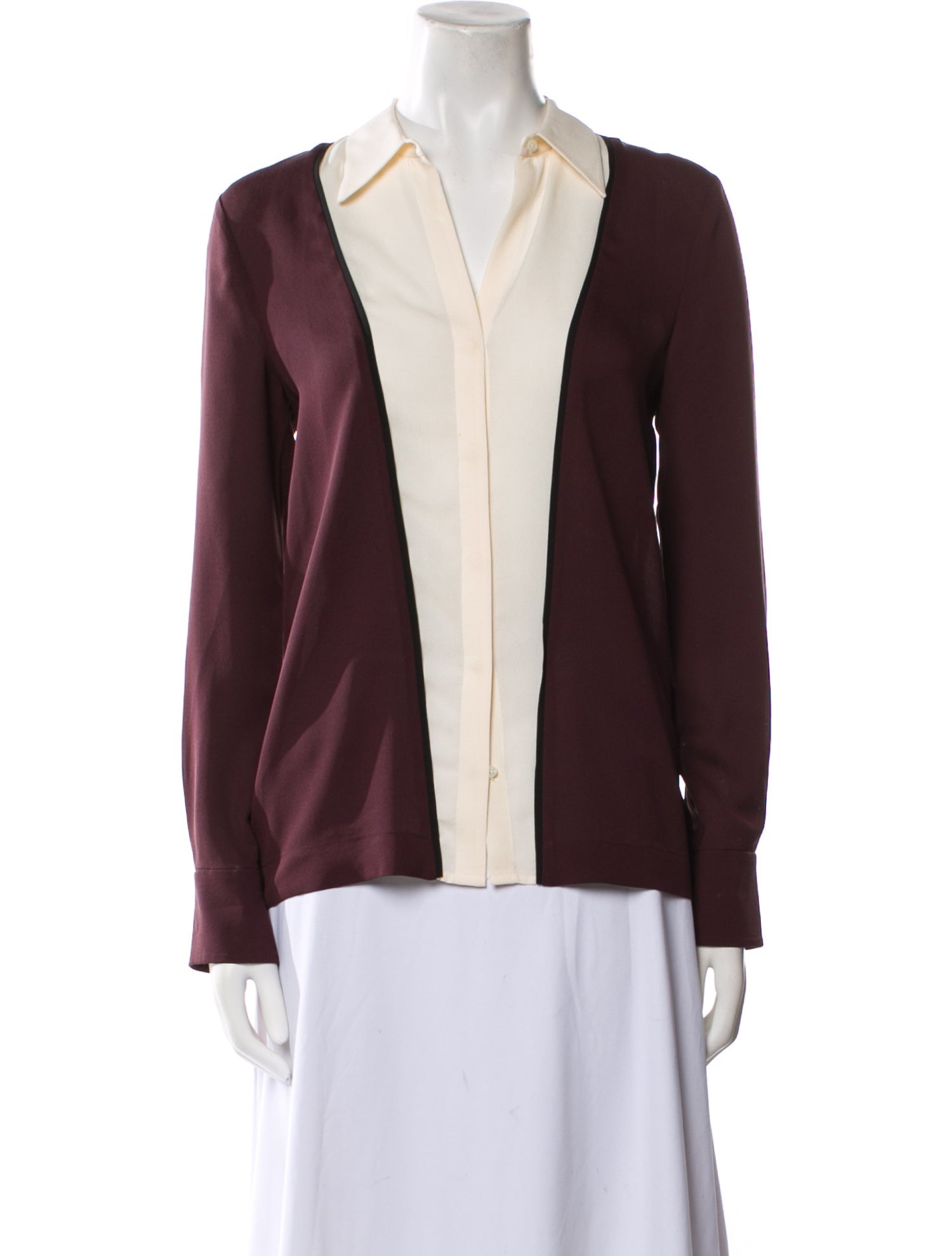 A.L.C. Silk V-Neck Blouse