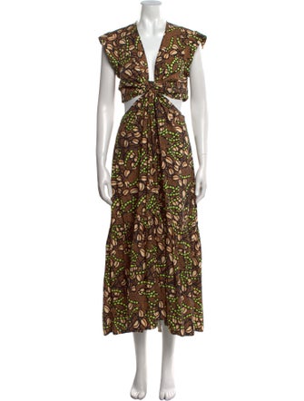 A.L.C. Floral Print Long Dress