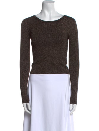 A.L.C. Merino Wool Scoop Neck Crop Top