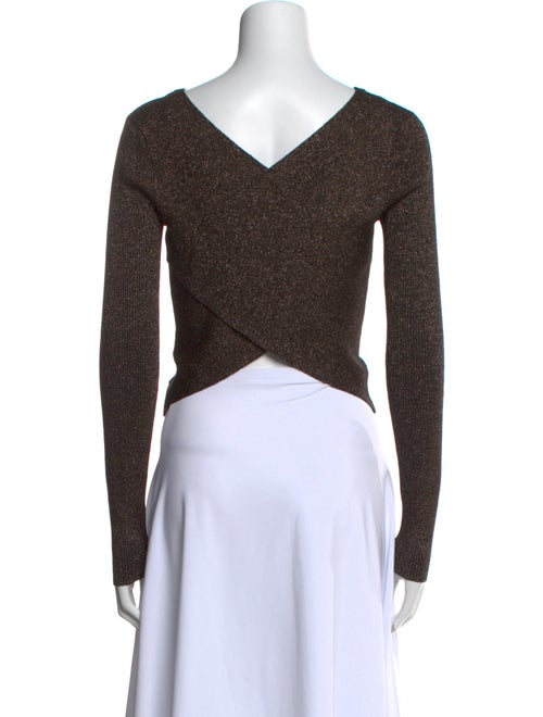 A.L.C. Merino Wool Scoop Neck Crop Top