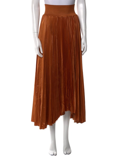 A.L.C. Pleated Accents Midi Length Skirt