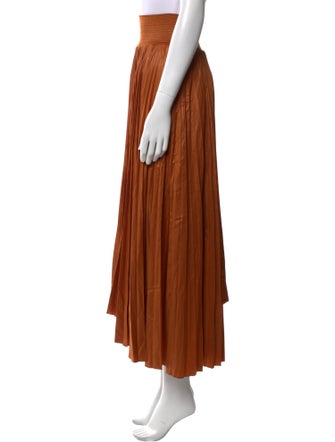 A.L.C. Pleated Accents Midi Length Skirt