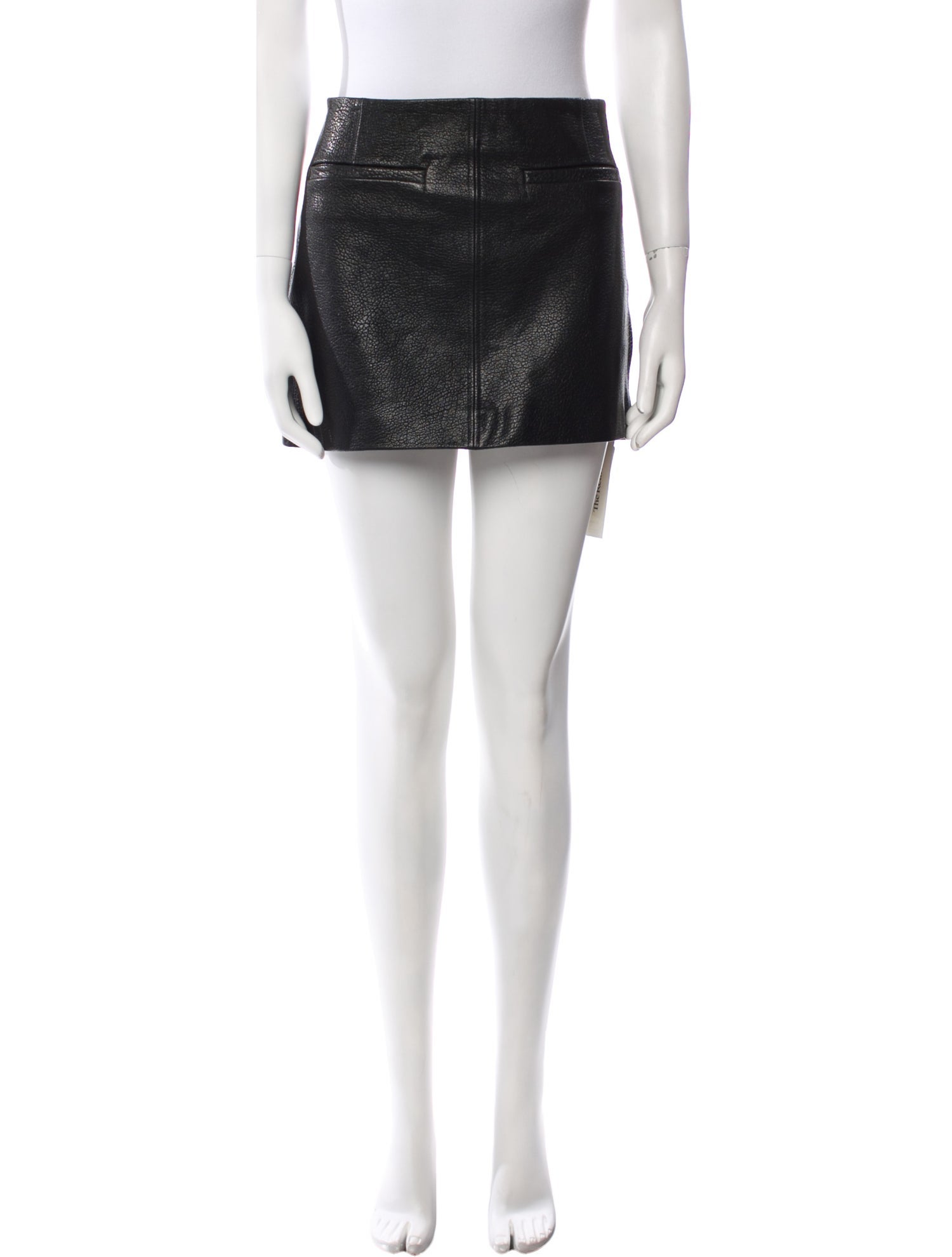 A.L.C. Lamb Leather Mini Skirt