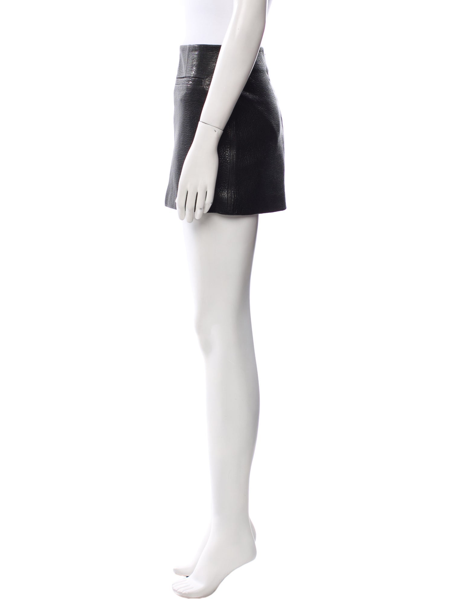 A.L.C. Lamb Leather Mini Skirt