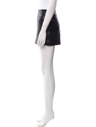 A.L.C. Lamb Leather Mini Skirt