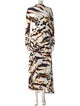 A.L.C. Animal Print Long Dress
