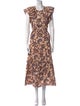 A.L.C. Floral Print Long Dress