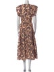 A.L.C. Floral Print Long Dress