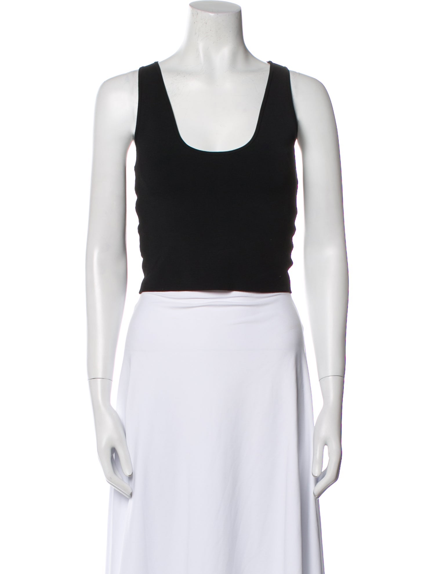 A.L.C. Scoop Neck Sleeveless Crop Top