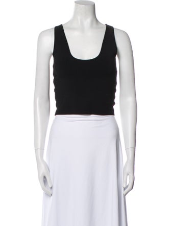 A.L.C. Scoop Neck Sleeveless Crop Top