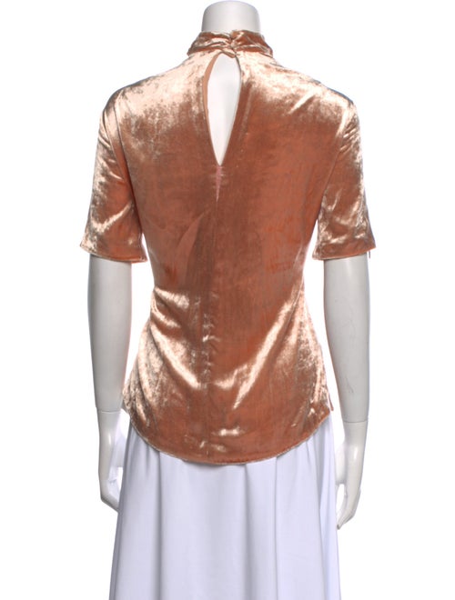 A.L.C. Mock Neck Short Sleeve Top