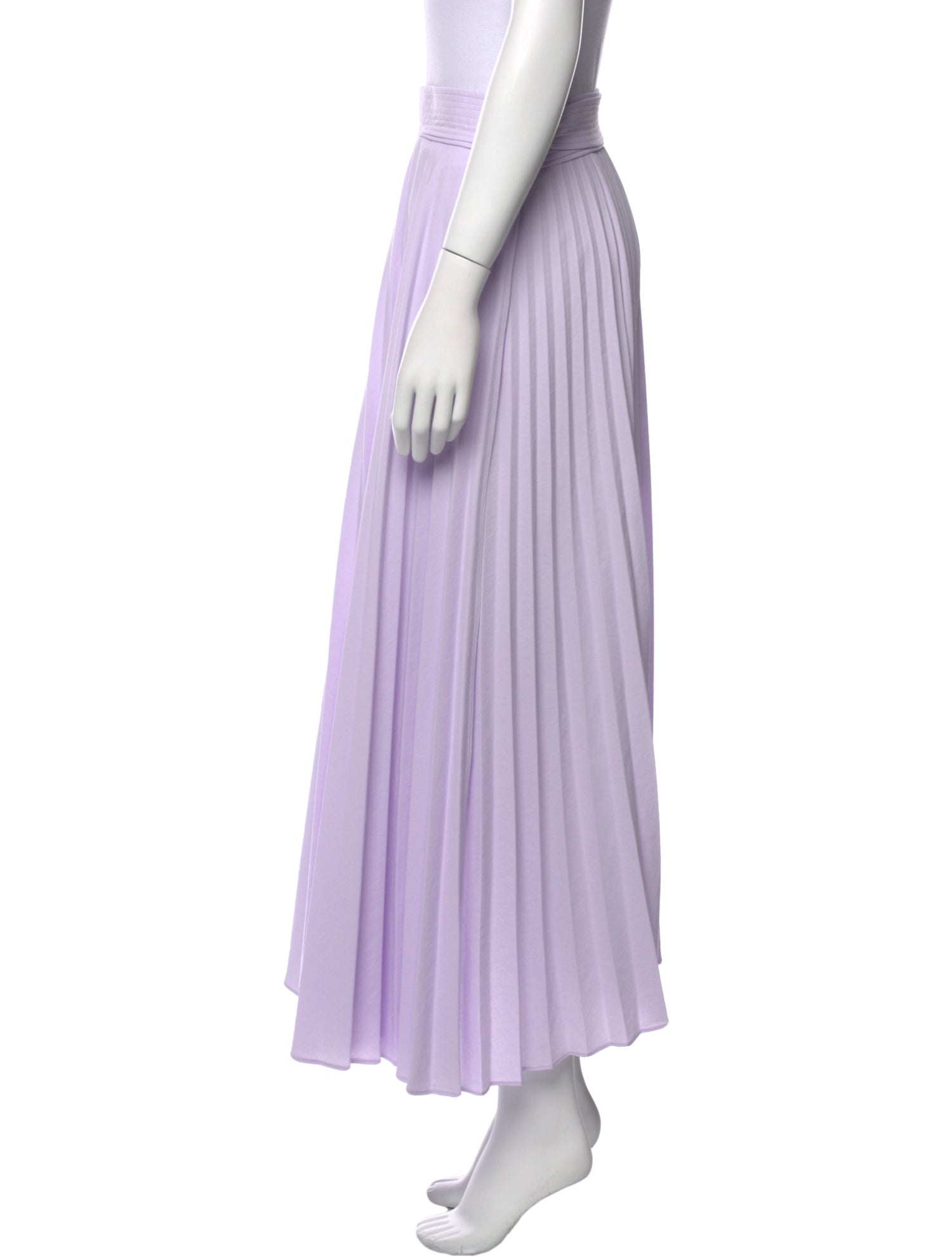 A.L.C. Pleated Accents Midi Length Skirt