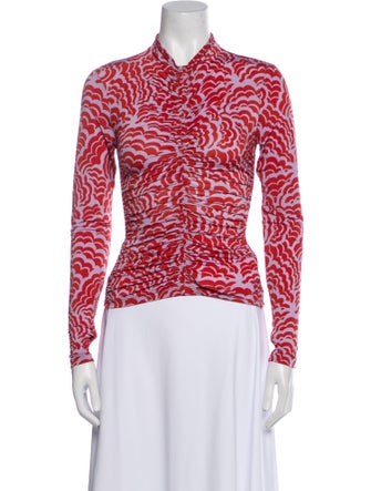 A.L.C. Printed Long Sleeve Top