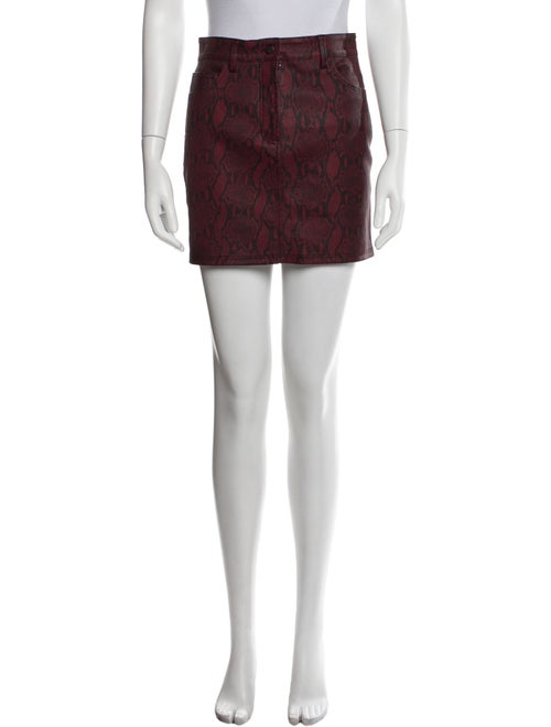 A.L.C. Lamb Leather Mini Skirt