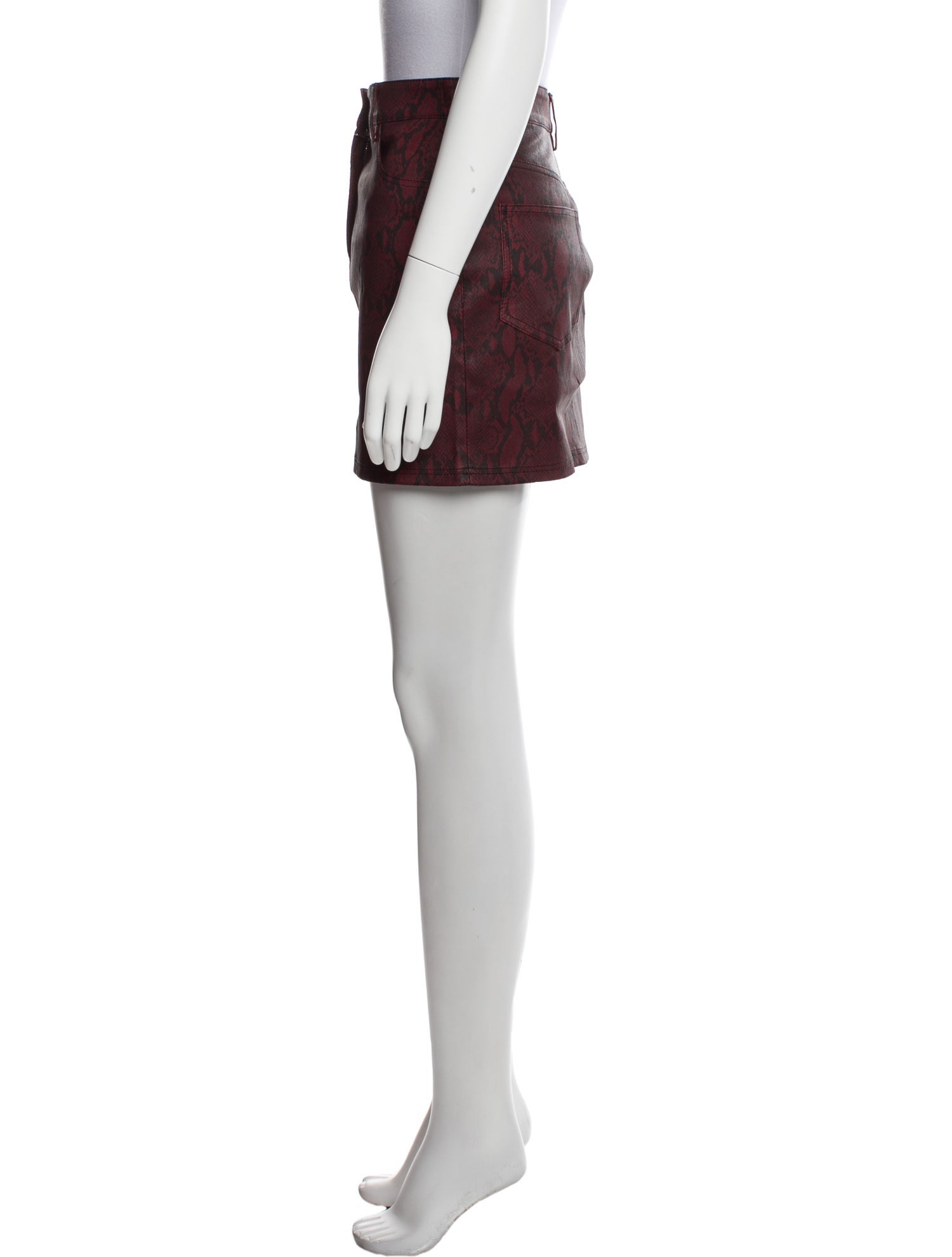 A.L.C. Lamb Leather Mini Skirt