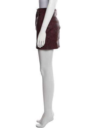 A.L.C. Lamb Leather Mini Skirt