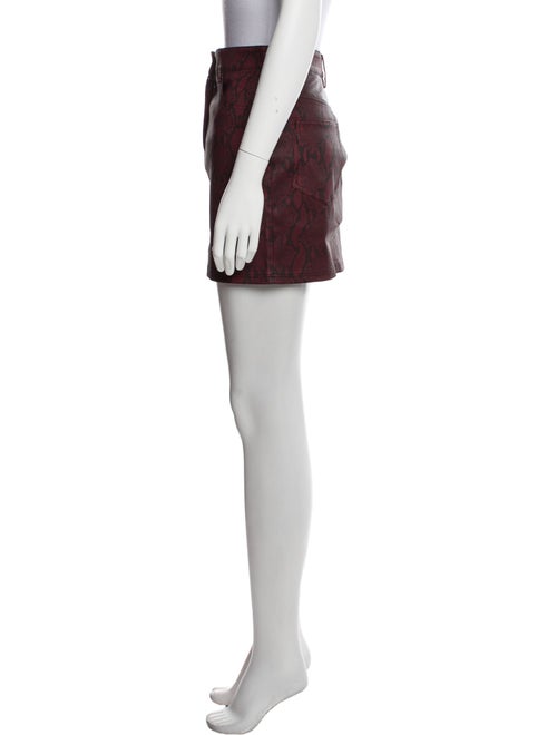 A.L.C. Lamb Leather Mini Skirt