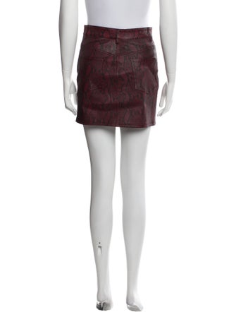 A.L.C. Lamb Leather Mini Skirt