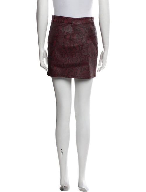 A.L.C. Lamb Leather Mini Skirt
