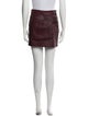 A.L.C. Lamb Leather Mini Skirt